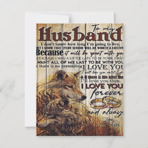 Brev till mitt Make, Cute Family Decor Inbjudningar