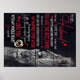 Brev till mitt Make, Cute Family Gift Poster
