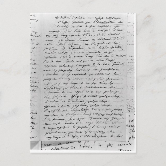 Brev till Richard Wagner den 17 februari 1860 Vykort (Framsida)