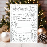 Brev till Santa Coloring Page Wish List<br><div class="desc">En festlig och söt "Kära Santa Brev" som barn kan ta med färg! Den här tomtfärgningssidan har tomten,  Julgran,  en pepparkaksgubbe med mera. Barn kan lätt fylla i blanktangen med namn och önskemål!</div>