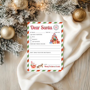 Brev till Santa Kids Brev till Santa Printable