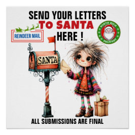BREV TILL SANTA - läs... Perfect Poster