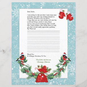 Brev till Santa Personlig Stationery