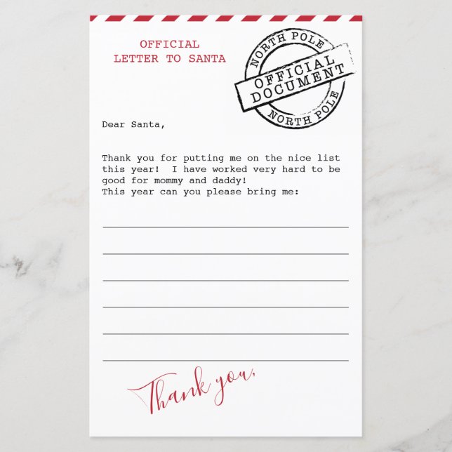 Brev till Tomten - Barnpaket (Framsida)