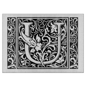 Brev U Medieval Monogram Art nouveau
