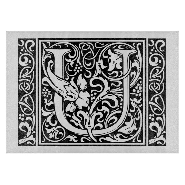 Brev U Medieval Monogram Art nouveau (Framsidan)