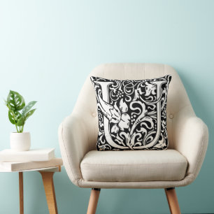 Brev U Medieval Monogram Art nouveau Kudde