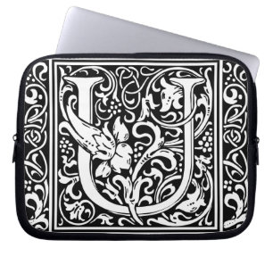Brev U Medieval Monogram Art nouveau Laptop Fodral