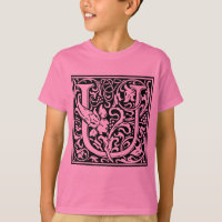 Brev U Medieval Monogram Art nouveau