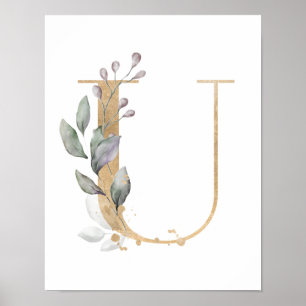 Brev U Monogram Poster