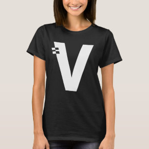 Brev V Alphabet Initial Monogram T Shirt