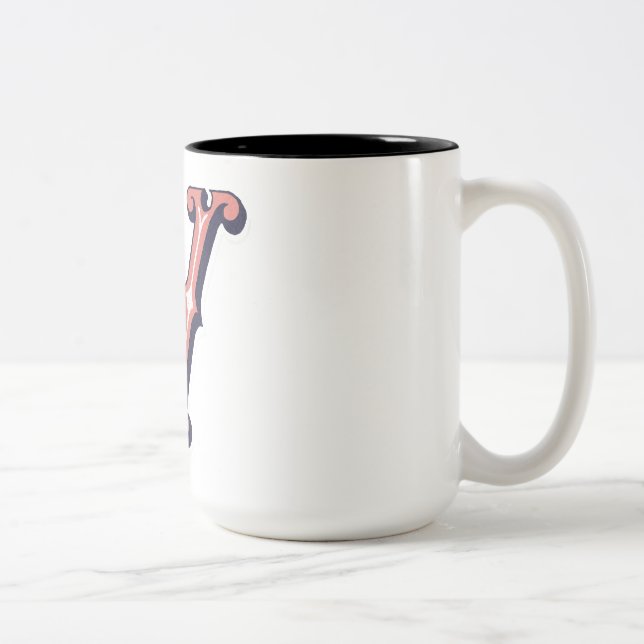 Brev ’V’-Elegant broized Två-Tonad Mugg (Höger)