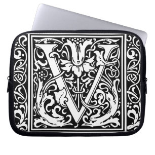 Brev V Medieval Monogram Art nouveau Laptop Fodral