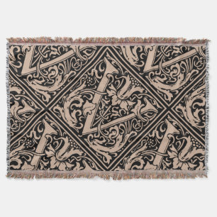 Brev V Medieval Monogram Art nouveau Mysfilt