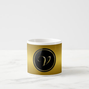 ’Brev V’ Monogram Espressomugg