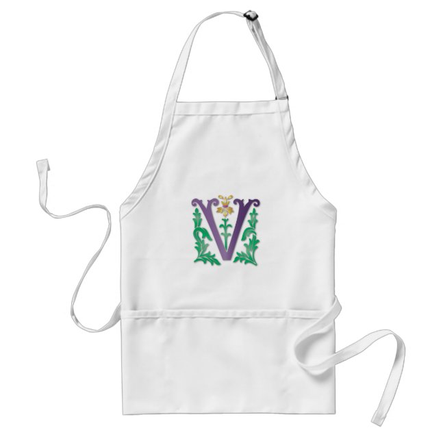 Brev V Monogram Förkläde (Framsidan)