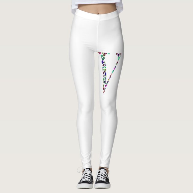 Brev V Monogram Leggings (Framsida)