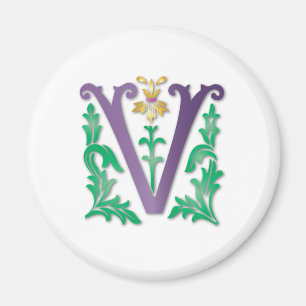 Brev V Monogram Magnet