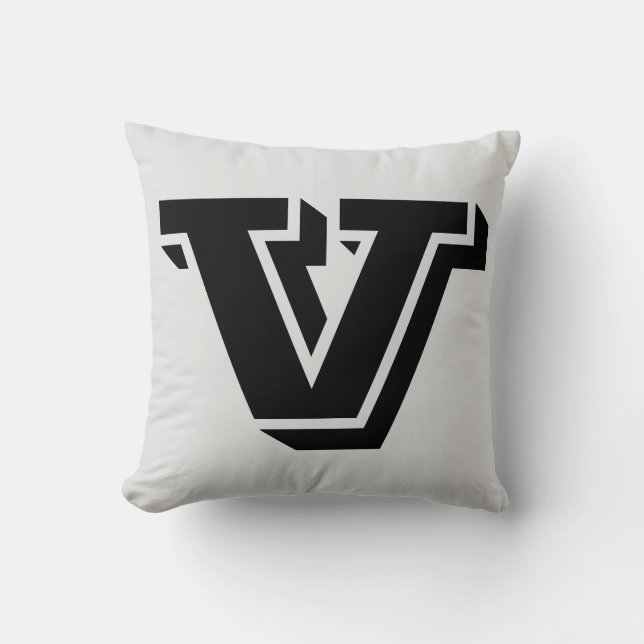 BREV V MONOGRAM PILLOW KUDDE (Framsida)
