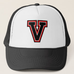 Brev ’V’ monogram Truckerkeps
