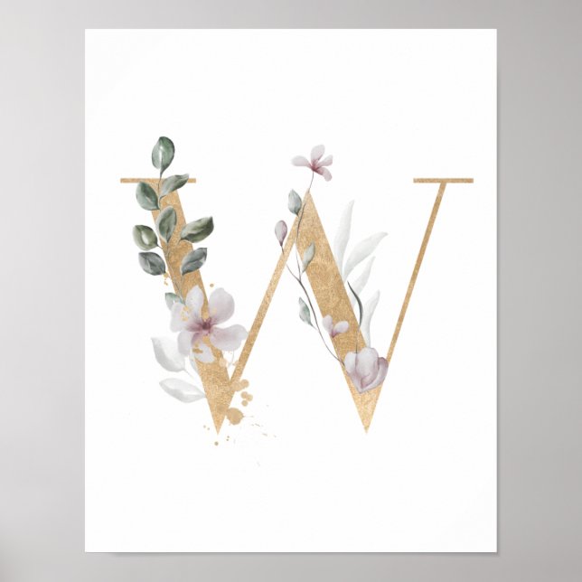 Brev W Monogram Poster (Framsidan)