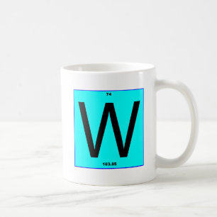 Brev W periodisk bord Kaffemugg