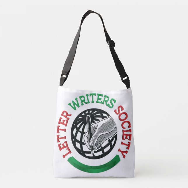 Brev Writers Society Crossbody Tote Bag Axelväska (Baksida)