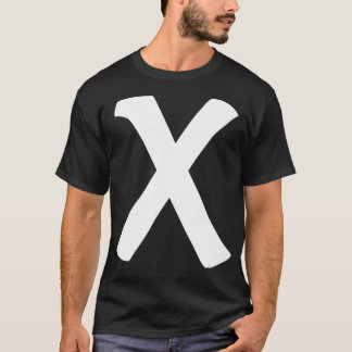 Brev X Capital Alphabet Monogram Initial Hallowed T Shirt