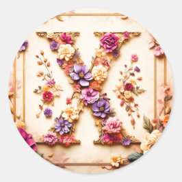 Brev X-kuvertfästet Runt Klistermärke