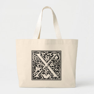 Brev X Medieval Monogram Art nouveau Jumbo Tygkasse