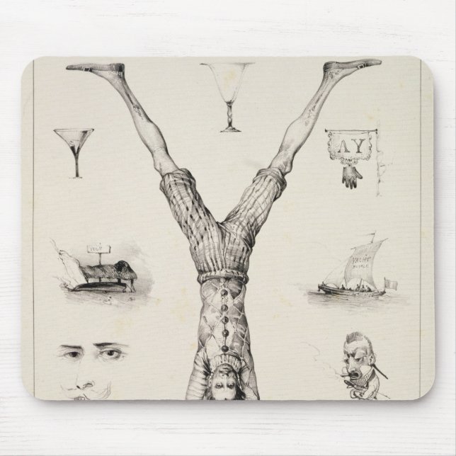 Brev Y från en alfabetabc-bok Musmatta (Framsidan)