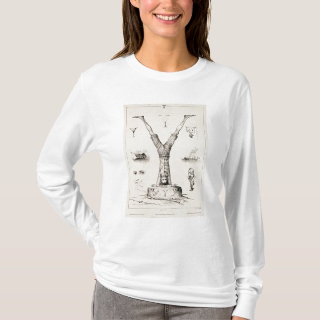 Brev Y från en alfabetabc-bok Tee (Framsida)