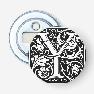 Brev Y Medieval Monogram Art nouveau Flasköppnare
