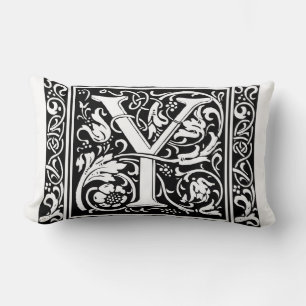 Brev Y Medieval Monogram Art nouveau Lumbarkudde