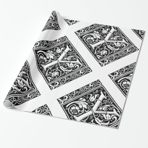 Brev Y Medieval Monogram Art nouveau Presentpapper