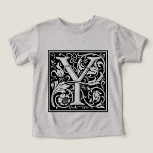 Brev Y Medieval Monogram Art nouveau Tröja