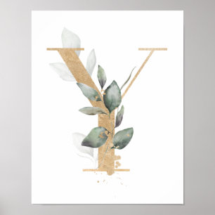 Brev Y Monogram Poster
