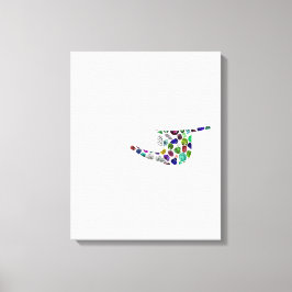 Brev 'YOD' Canvastryck