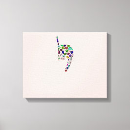 Brev 'YOD' Canvastryck