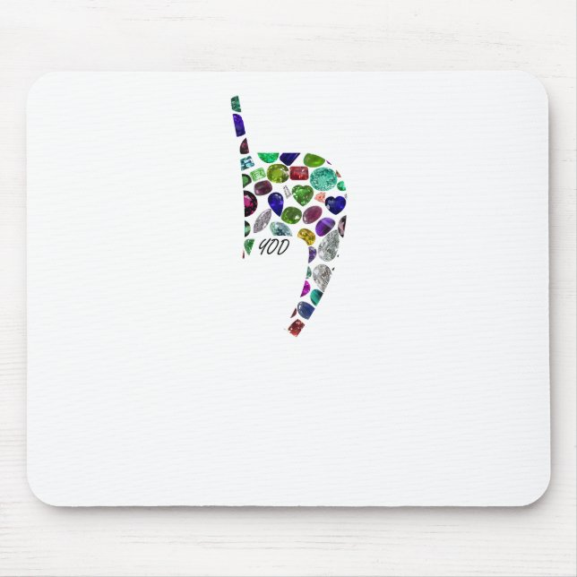 Brev 'YOD' tillverkad med Gems i hela Färg Musmatta (Framsidan)