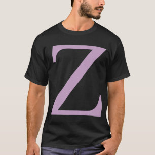 Brev Z Lilac Lila Färg T Shirt