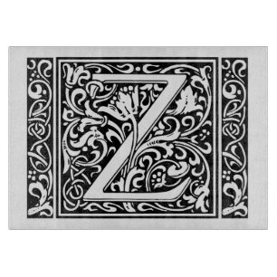 Brev Z Medieval Monogram Art nouveau