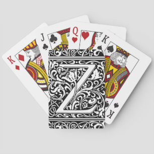Brev Z Medieval Monogram Art nouveau Casinokort