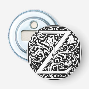 Brev Z Medieval Monogram Art nouveau Flasköppnare