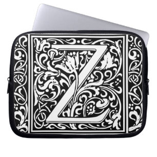 Brev Z Medieval Monogram Art nouveau Laptop Sleeve