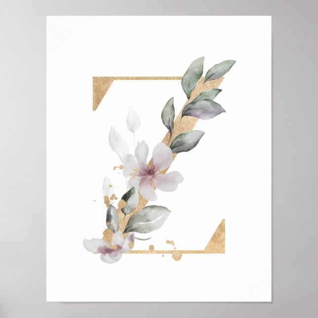 Brev Z Monogram Poster (Framsidan)