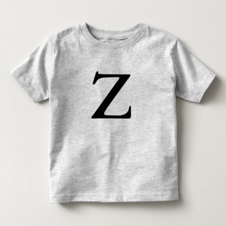 Brev Z monogrammofoniserad svartvit t-skjorta Tröja