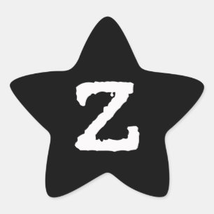 BREV Z STJÄRNFORMAT KLISTERMÄRKE