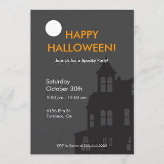 Brevad House Halloween fest-inbjudan Inbjudningar