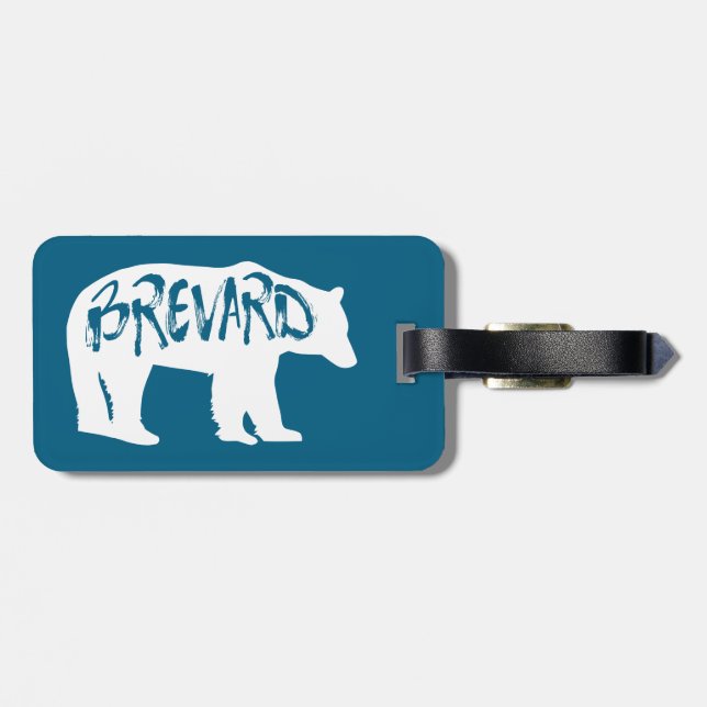Brevard North Carolina Bear Bagagebricka (Baksida Vågrät)